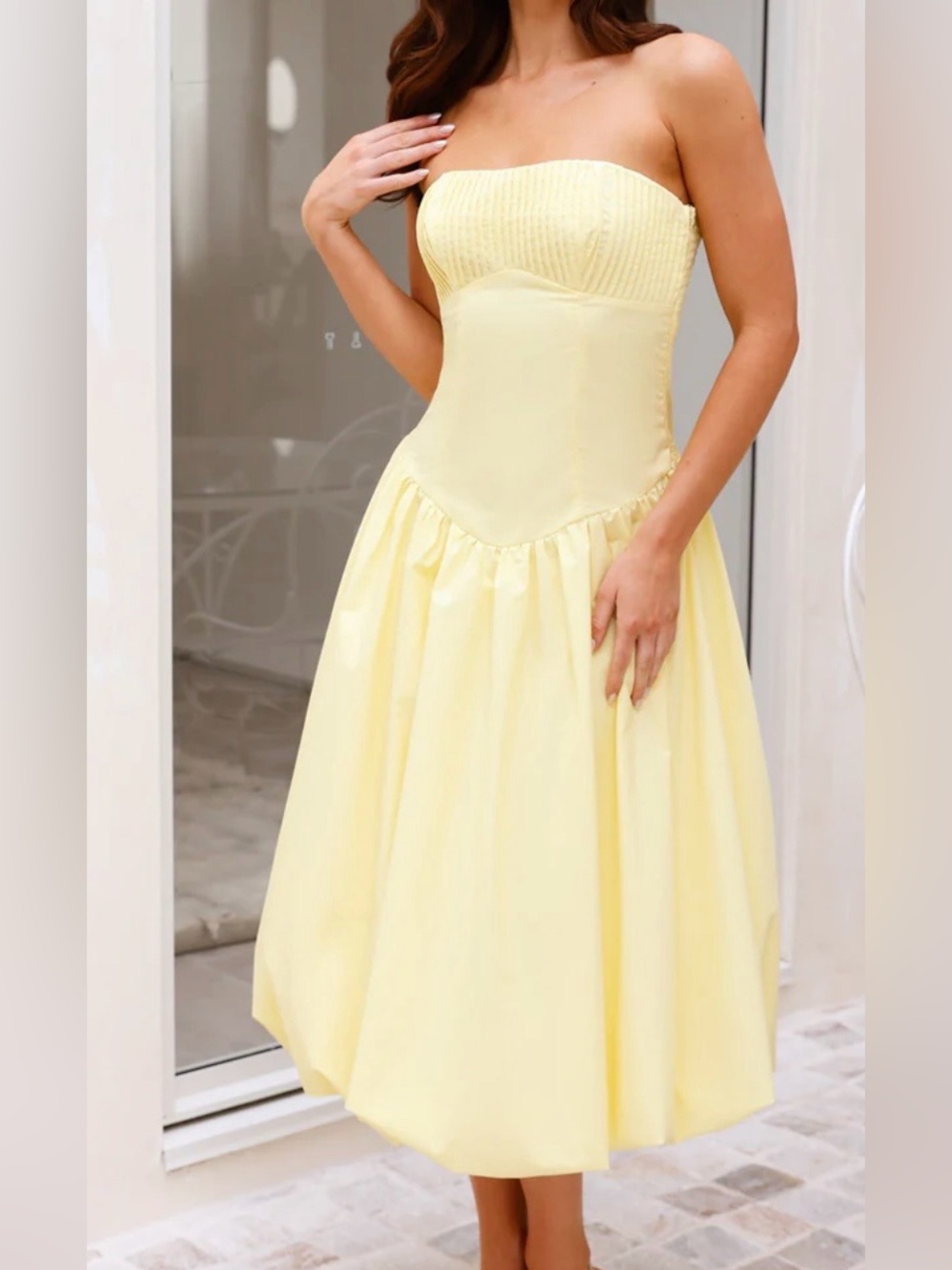 Yellow summer dress brand new